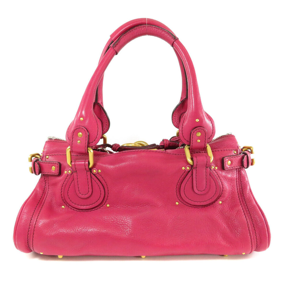 Chloe Handbag Leather Paddington Black